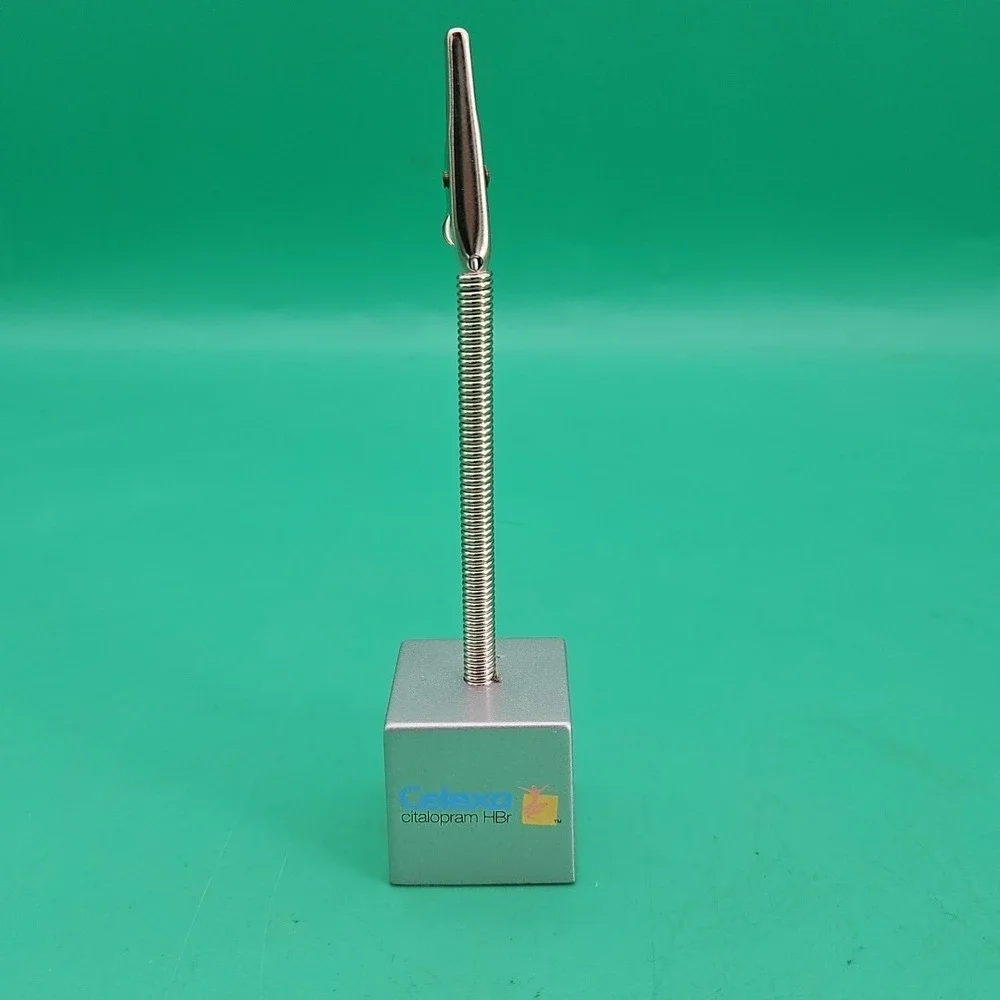 Celexa Pharmaceutical Drug‎ Rep Collectible Photo Clip Holder Cube